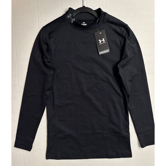 Under Armour 1366066 Mens Small UA ColdGear Fitted Mock Shirt Long Sleeve Tee - Picture 5 of 6